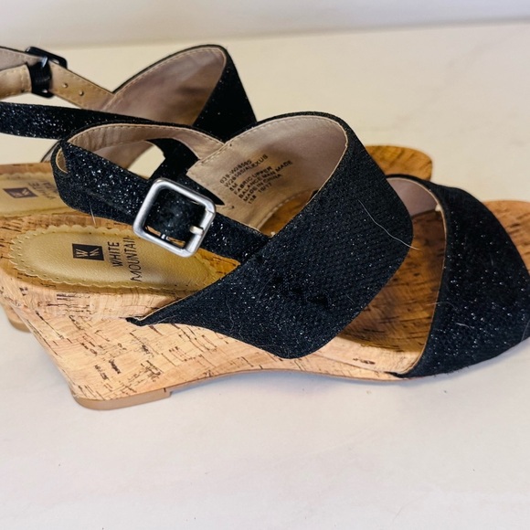 Women’s Alexus Fabric Open Toe Casual Platform Cork Wedge Sandals - Picture 9 of 9